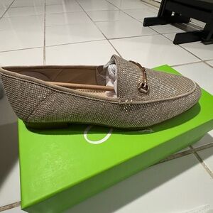 Sam Edelman Textured Beige Loafers